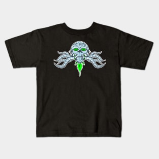 Brainiac Skull Ship Kids T-Shirt